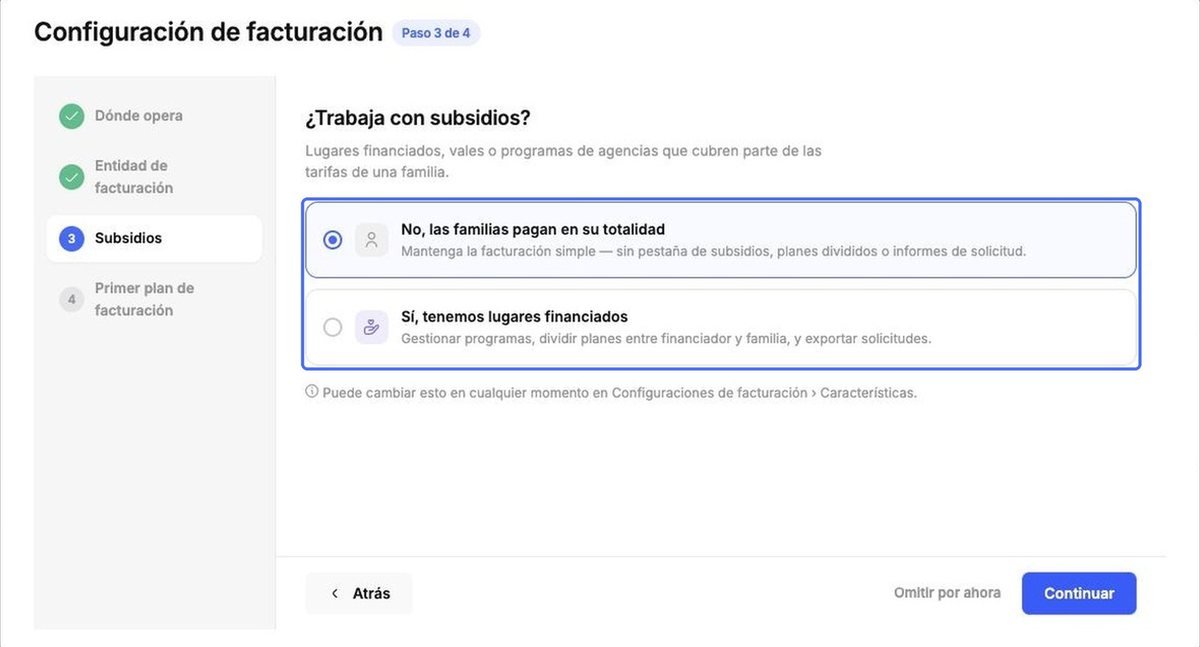 ¿Trabaja con subsidios?