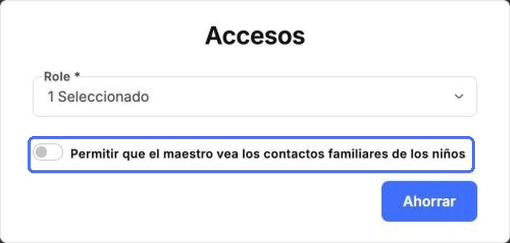 Dé a los maestros acceso a los datos de contacto de las familias solo cuando lo necesiten
