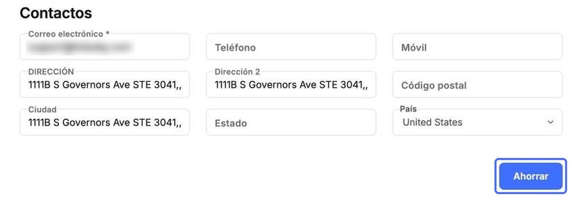 Guarde los cambios