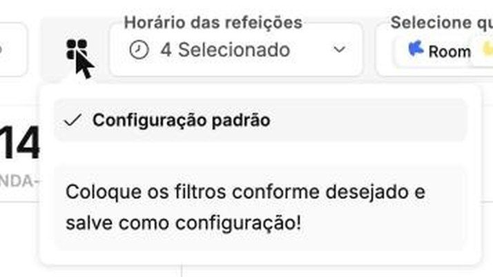 Configurações salvas