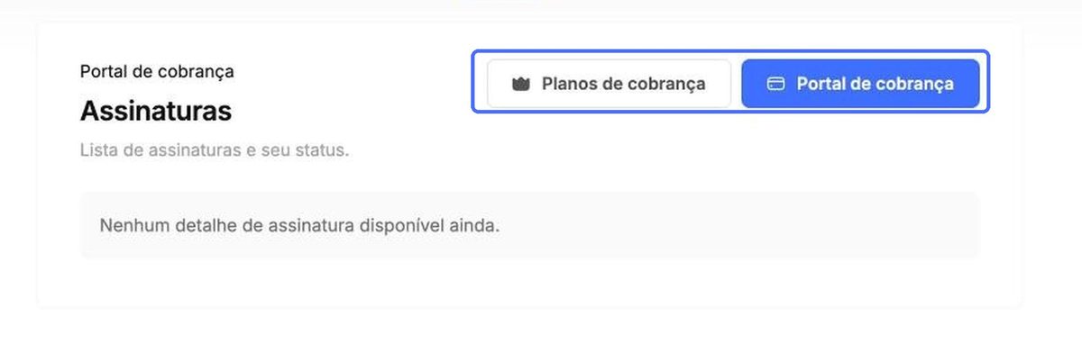 Planos de cobrança e Portal de cobrança