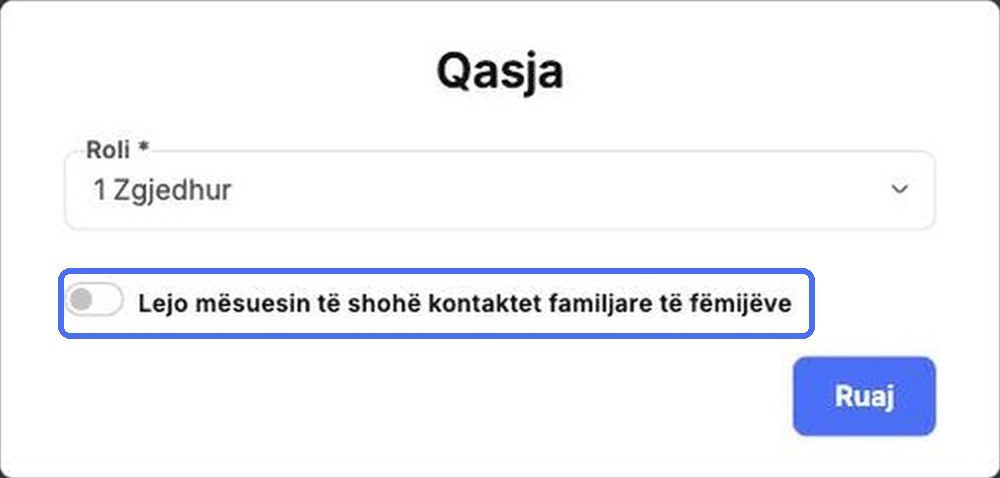 Jepuni mësuesve akses te të dhënat e kontaktit të familjeve vetëm kur u nevojitet