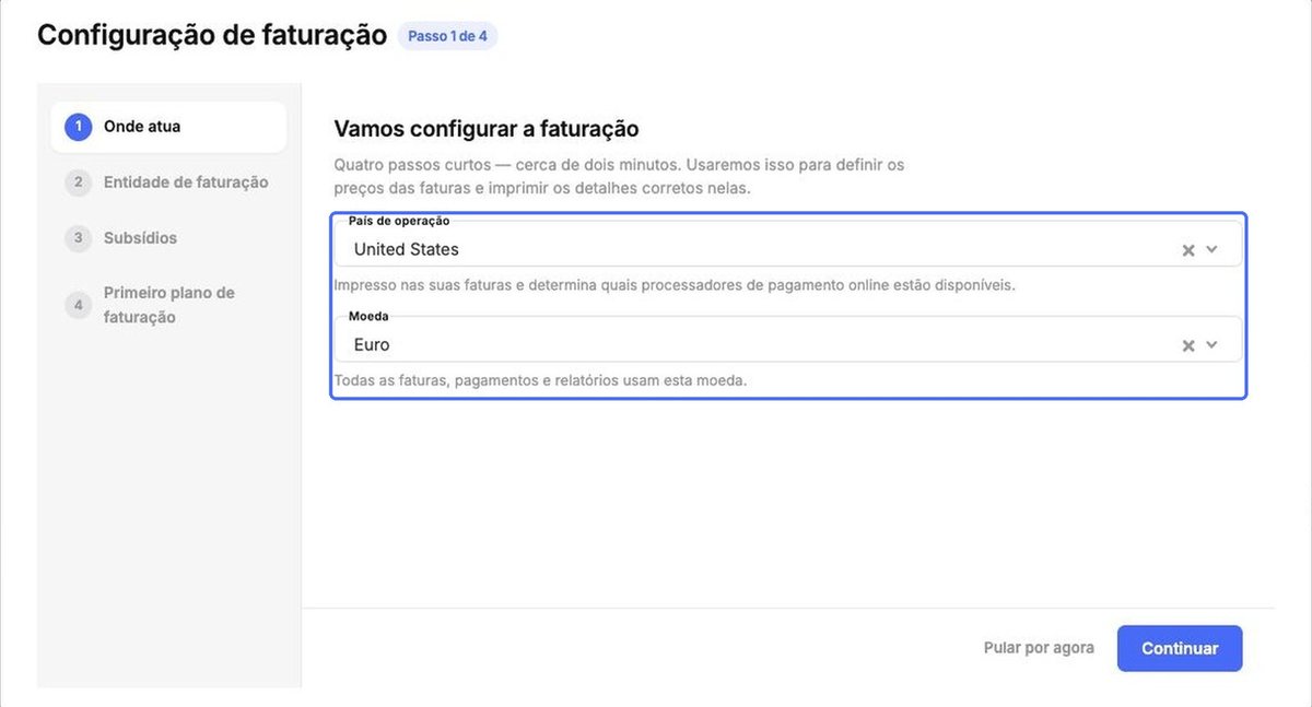 País e moeda
